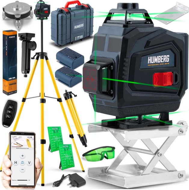 Laser krzyżowy Humberg HM-170 ze statywem (5903890629977) - obraz 9