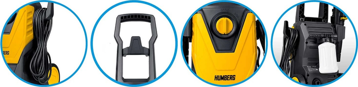 Мийка високого тиску Humberg HM-300 1800Вт (5903890618933) - зображення 4