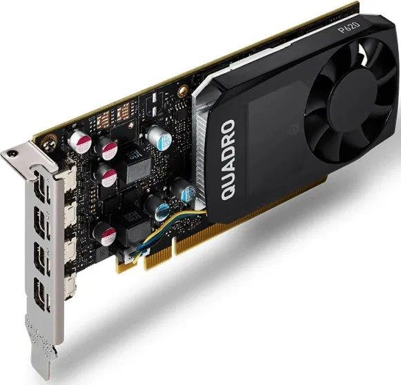 Відеокарта nVidia Quadro P1000, 4 GB GDDR5, 128-bit, 4 miniDP, SFF