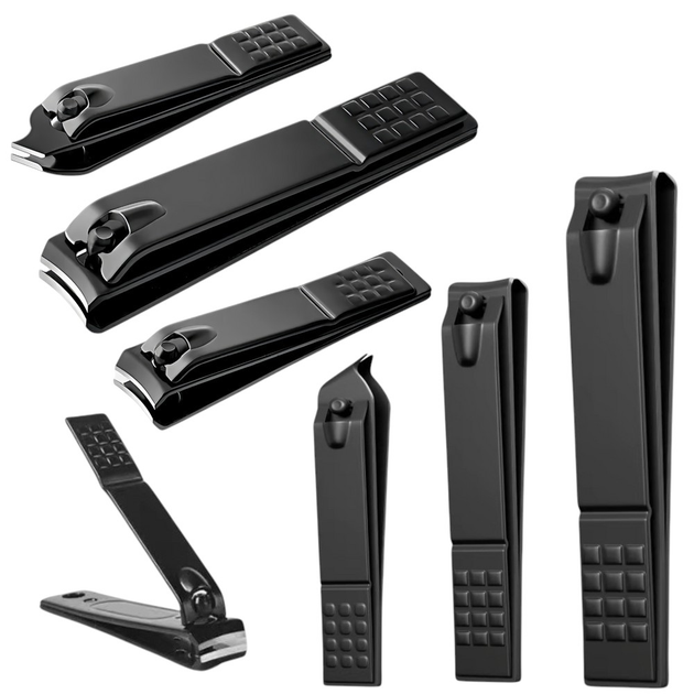 Zestaw obcinaczek do paznokci LEAN Toys Czarne 3 szt (5905991035473) - obraz 2