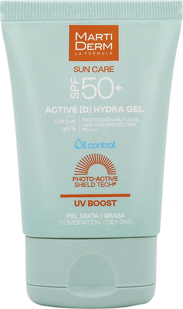 Żel przeciwsłoneczny do twarzy Martiderm Sun Care Active [D] Hydra SPF50+ 50 ml (8436589052505) - obraz 1
