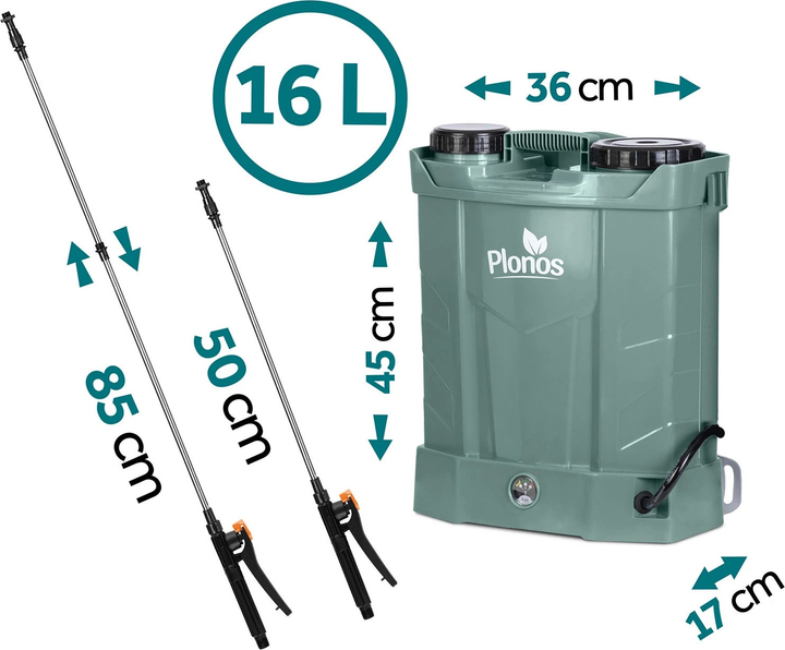 Обприскувач акумуляторний Plonos PL-602 Green (5903890626723) - зображення 8