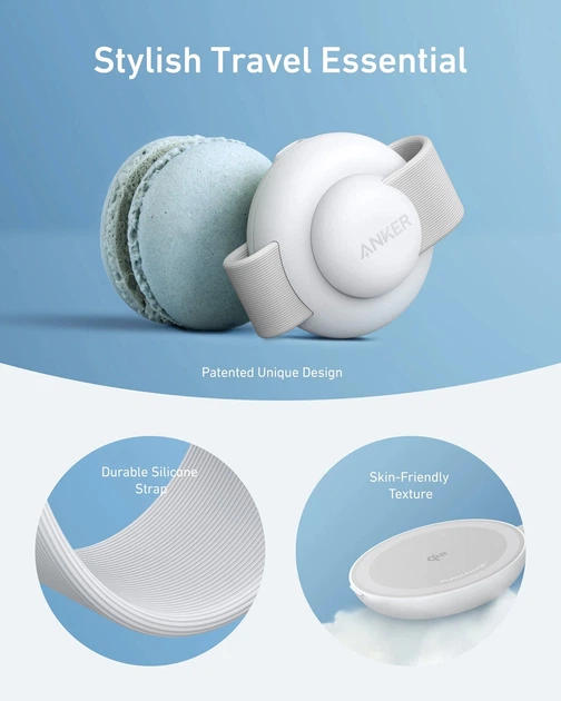 Ładowarka bezprzewodowa Anker MagGo Wireless Charging Pad 15W 3-in-1 Foldable White (B25M8H21) - obraz 5