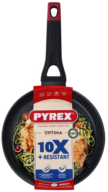 Сковорода Pyrex Optima 24 см без кришки - Фото 3 Сковорода Pyrex Optima 24 см без кришки - изображение 3