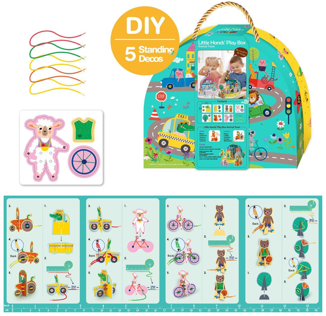 Zestaw Avenir Little Hand's Play Box Animal Town 58CH231915 (6920773319151) - obraz 3