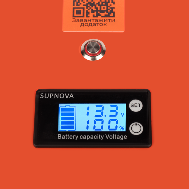 Акумулятор LogicPower LP LiFePO4 12,8V - 100 Ah (1280Wh) (BMS 100A/50А) пластик LCD Smart BT - зображення 7