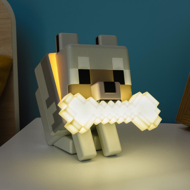 Лампа Paladone Minecraft GloBuddies Wolf PP14761MCF (5056577758337) - зображення 4