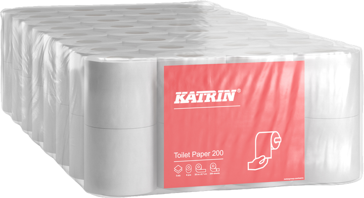 Zestaw papieru toaletowego Katrin Classic 200 dwuwarstwowa 64 szt (ZES7316975181402) - obraz 2