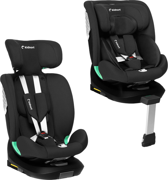 Fotelik samochodowy Kidnort Radjur DK-080137 40-150 cm czarny (5902983624813) - obraz 5