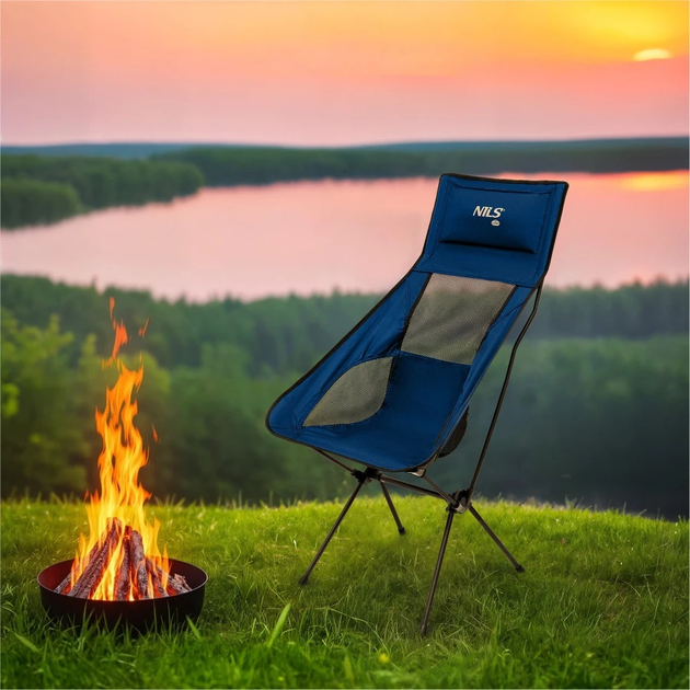 Крісло туристичне Nils Camp NC3322 Ultra Light Navy Blue (5908261681004) - зображення 8