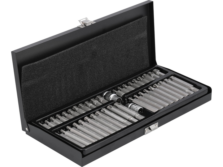 Zestaw końcówek wkrętakowych YATO Ribe M4-M14 Torx T20-T70 z przejściówkami 1/2" i 3/8" 42 szt (YT-0420) - obraz 3
