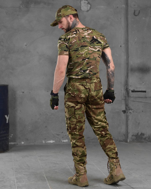 Тактический летний костюм 3 в 1 Штаны, футболка, бейсболка, полномерные Combat Tactical Multicam S - изображение 2
