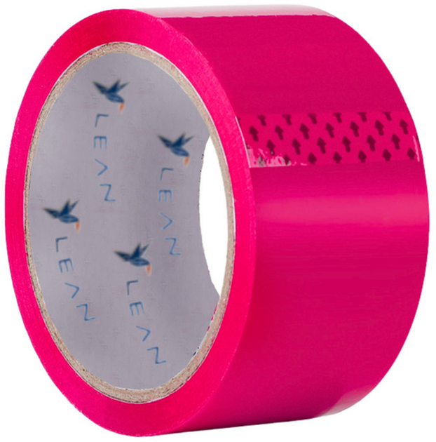 Taśma pakowa LEAN Toys Akrylowa 48 mm x 45 m Różowa (5905991030270) - obraz 1