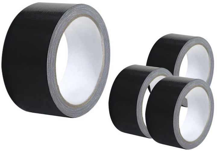 Taśma uniwersalna LEAN Toys Tekstylna Wytrzymała Mocna 48 mm x 50 m Czarna (5905991030225) - obraz 2