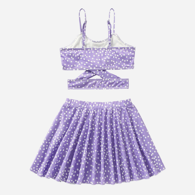 Подростковый раздельный купальник + юбка для девочки SHEIN GD-00164667 152 см Фиолетовый (DN3012300047805) 