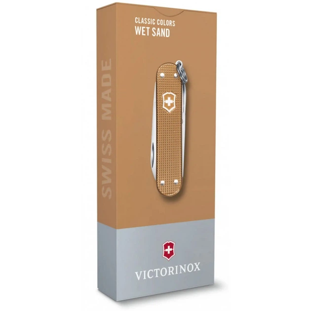 Складной нож Victorinox CLASSIC SD Alox 5 функций 58х6 мм Wet Sand (Vx06221.201G) - изображение 5