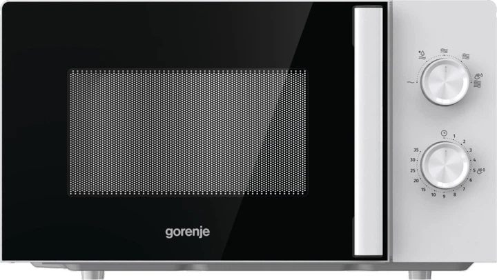 Мікрохвильова піч Gorenje, 17л, мех. керув., 700Вт, дисплей, білий - изображение 2