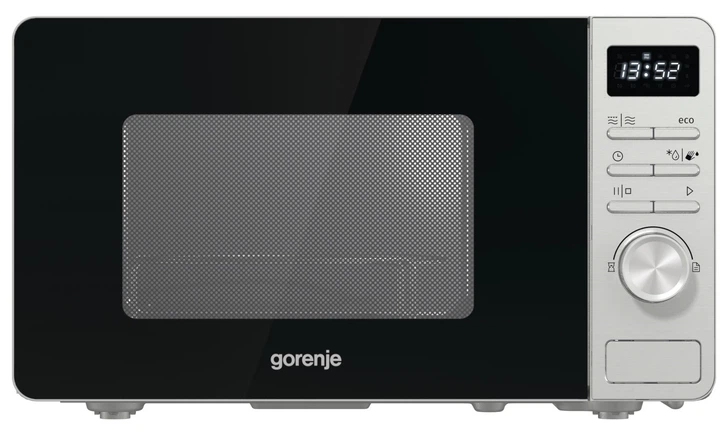 Мікрохвильова піч Gorenje, 20л, електр. керув., 800Вт, гриль, дисплей, нерж - Фото 1 Мікрохвильова піч Gorenje, 20л, електр. керув., 800Вт, гриль, дисплей, нерж - изображение 1