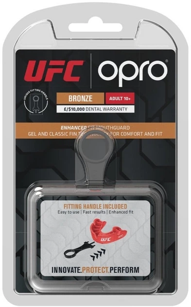 Капа OPRO Bronze UFC детская, возраст до 11 Red (UFC_Jr_Bronze_Red) - изображение 17