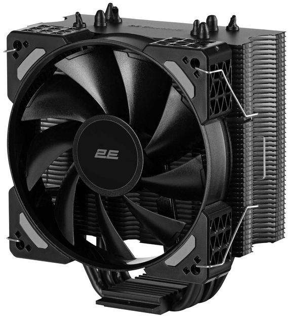 Процесорний кулер 2E GAMING Air Cool ACN120-S, LGA1851, 1700, 1366, 1200, 115x, AM5, AM4, AM3, AM3+, AM2, AM2+, FM2, FM1, 4pin PWM, TDP 180W - изображение 1