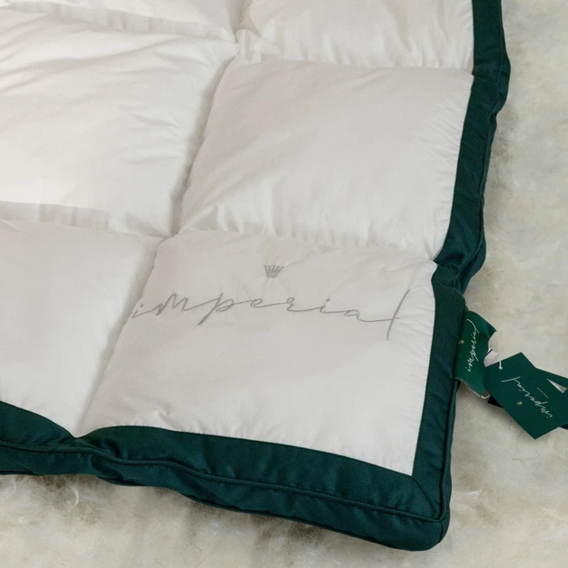 Одеяло MirSon зимнее двуспальное 172х205 100% пух Imperial Satin Luxe (2200007177417) - изображение 9