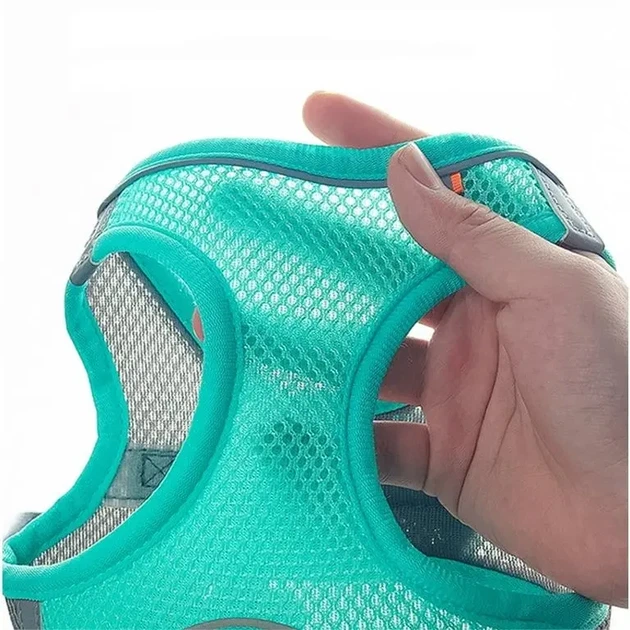 Шлея-жилет светоотражающая для кошек и собак Harness Vest S Blue Sky - изображение 5