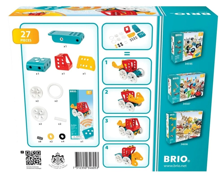 Ігровий набір Ravensburger Brio Builder Дистанційно керований транспортний засіб для самостійного будівництва 34605 (7312350346053) - зображення 10