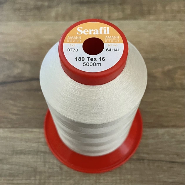 Нитки Serafil Amann 180 5000м 120/2 масляный 0778 - Фото 2 Нитки Serafil Amann 180 5000м 120/2 масляный 0778 - изображение 2