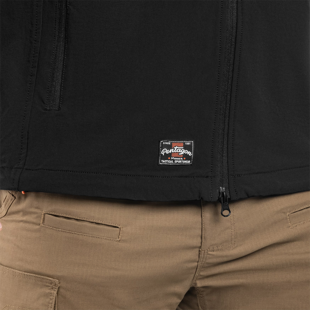 Куртка Pentagon Elite Light Softshell, Black, XL - Фото 4 Куртка Pentagon Elite Light Softshell, Black, XL - зображення 4