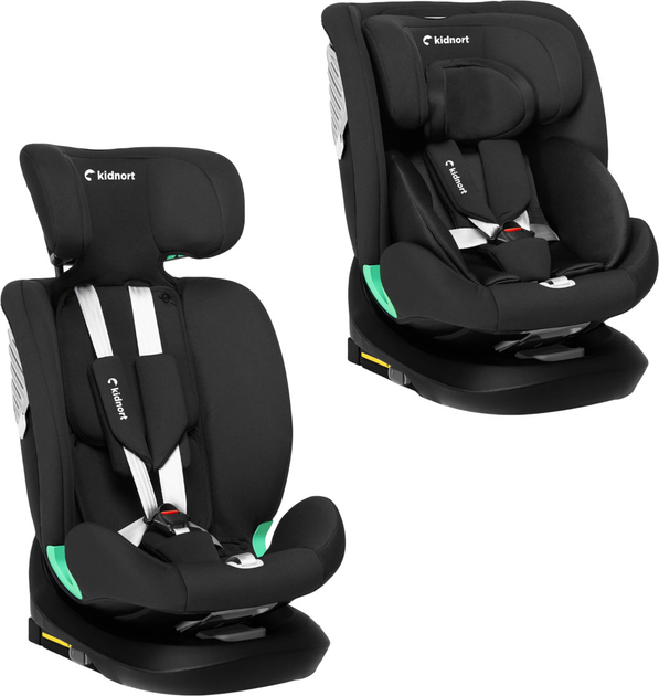 Fotelik samochodowy Kidnort Radjur DK-080437 40-150 cm czarny (5902983624844) - obraz 3