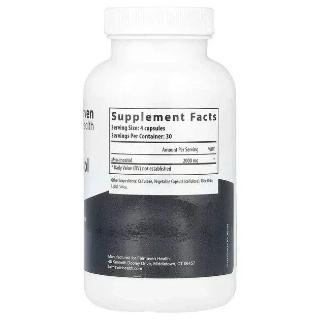 Інозитол для жінок і чоловіків Fairhaven Health (Myo-Inositol for PCOS) 120 капсул - зображення 2