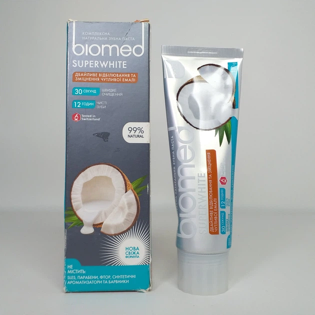 Зубная паста BioMed Superwhite, 100 г (X-1912) - изображение 3