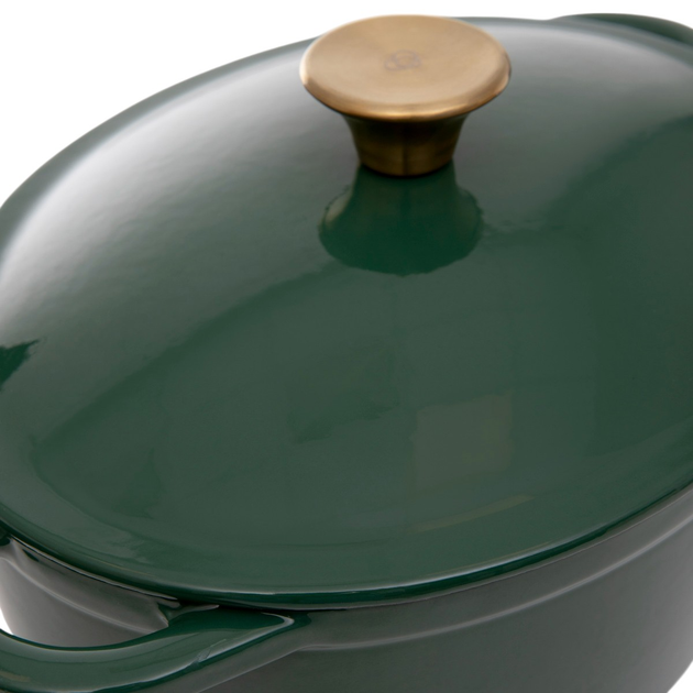 Garnek Homla Andreas żeliwny Zielony 3.5 l (5904183819129) - obraz 6