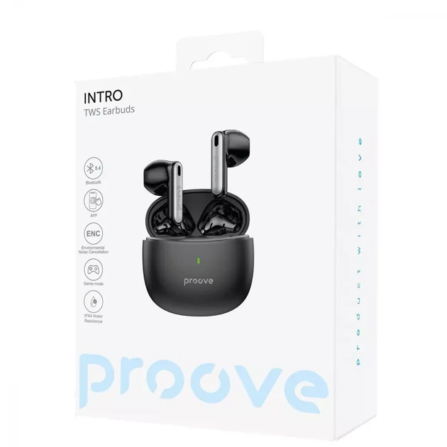 Бездротові навушники Proove Intro TWS (APP) black (TWYP53002201) - зображення 6