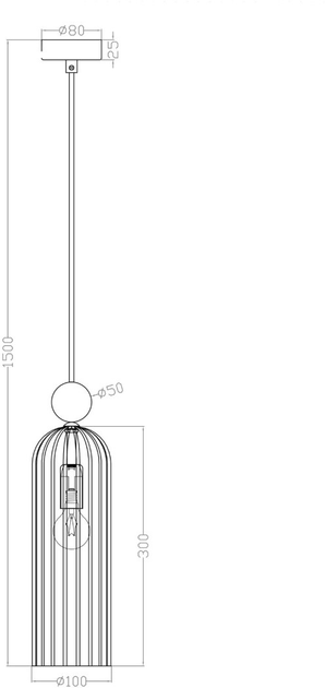 Lampa wisząca Light Prestige Piega 1 1xE14 Amber (LP-939/1P amber) - obraz 7