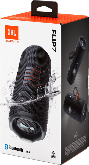Акустична система JBL Flip 7 Black (JBLFLIP7BLK) - зображення 13