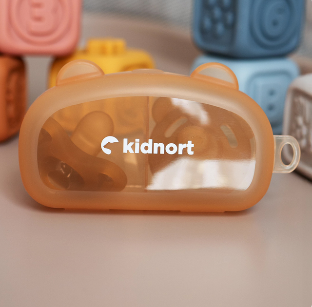 Zestaw smoczków Kidnort Happling 0M+ beżowe 2 szt (5902983633884) - obraz 5