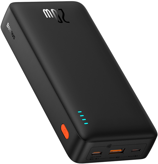 УМБ Baseus Airpow Powerbank 20000mAh Fast Charge 20W Black (P10022804113-00) - зображення 1