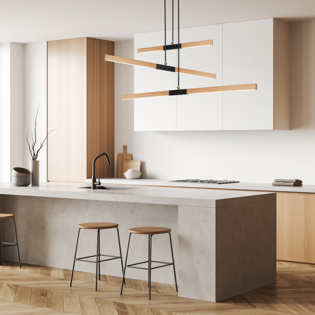 Люстра Light Prestige Lugano LED 3000K Wooden (LP-2828/3P) - зображення 2