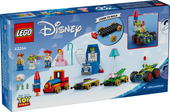 Конструктор LEGO Disney Toy Story Вечірній поїзд та радіокерована машина 206 елементів (43264) - зображення 6