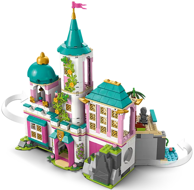 Zestaw klocków LEGO Disney Zamek księżniczek i królewskie zwierzaki 787 elementów (43267) - obraz 3