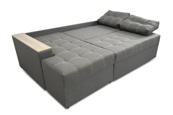 Диван угловой Сити 240×150 см, серый - изображение 7