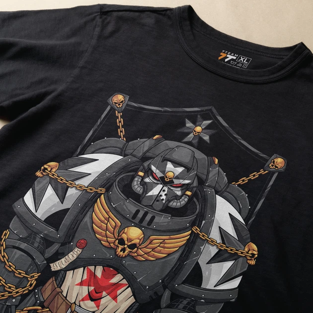 Футболка з принтом WarHammer 40K - Black Templare Розмір XL Арт.F0709-4 - изображение 2