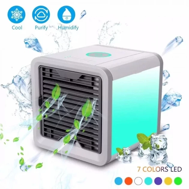 Портативный кондиционер-увлажнитель воздуха 3в1 Arctic Air 10 с USB и LED-подсветкой - Фото 3 Портативный кондиционер-увлажнитель воздуха 3в1 Arctic Air 10 с USB и LED-подсветкой - изображение 3