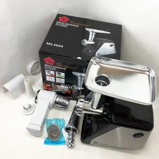 Электромясорубка Domotec MS-2024 Metal Tomato Juice SHREDDER 3000 Вт 6689 - изображение 3
