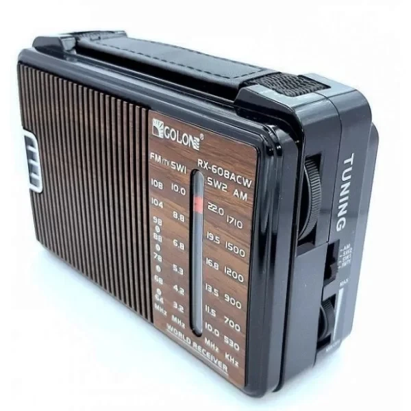 Портативный радиоприёмник Golon RX-608ACW с mp3 плеером от сети 220 Вт и батареек 2319 - Фото 4 Портативный радиоприёмник Golon RX-608ACW с mp3 плеером от сети 220 Вт и батареек 2319 - изображение 4