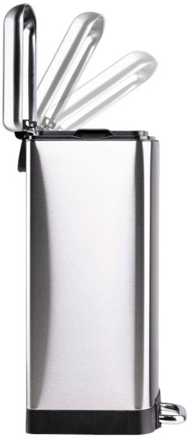 Kosz na śmieci Dirt Devil E9496 stalowy z pedałem 20 l (8711252494968) - obraz 2