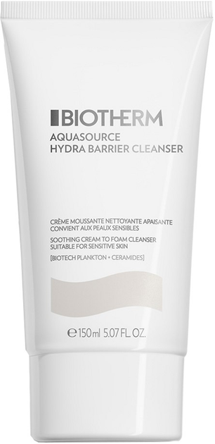 Krem-pianka do mycia twarzy Biotherm Aquasource Hydra Barrier łagodząca 150 ml (3614274489262) - obraz 1