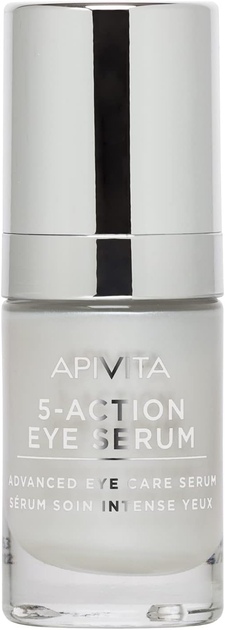 Сироватка для зони навколо очей Apivita 5-Action проти зморшок 15 мл (5201279086152) - зображення 1