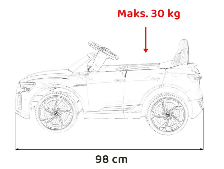 Електромобіль для дітей Ramiz Audi SQ8 White (5903864946635) - зображення 19